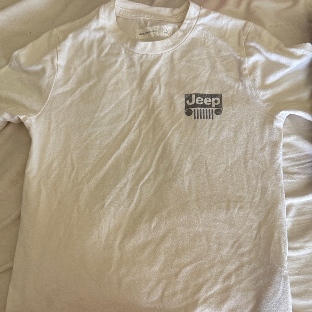 Abercrombie Kids White Jeep Graphic Tee